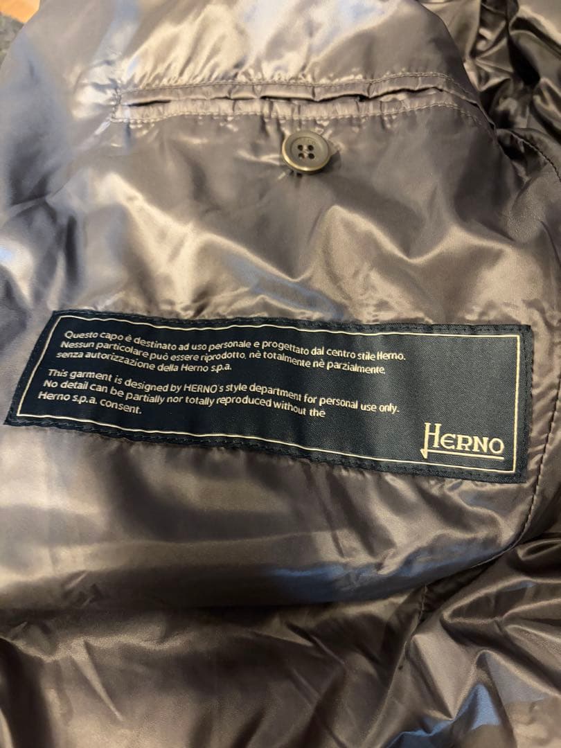 美品　ヘルノ HERNO ダウンコート n-3b 型　48