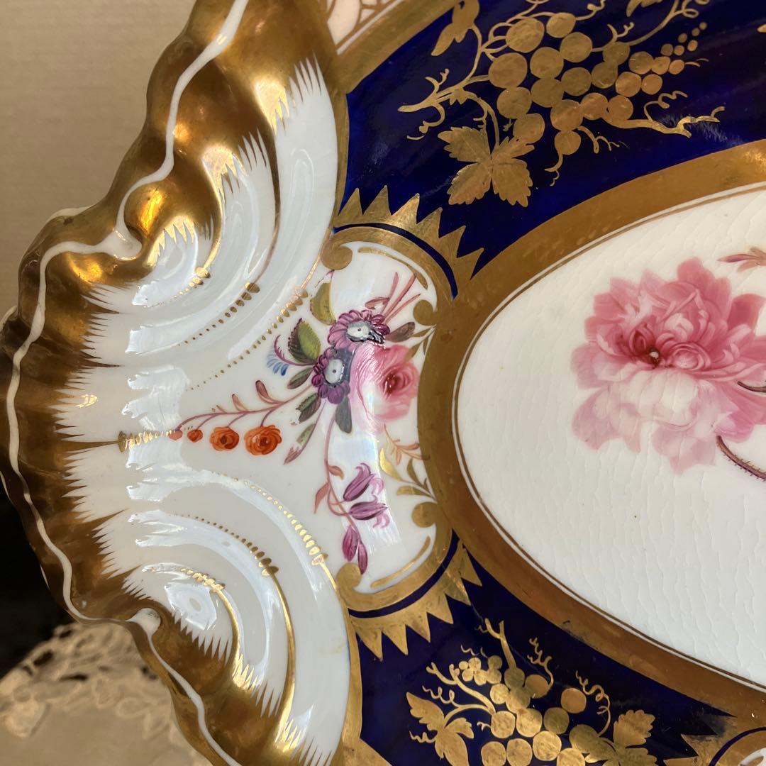 英国アンティーク　Goddenコレクション　リッジウェイ薔薇のサービスプレート