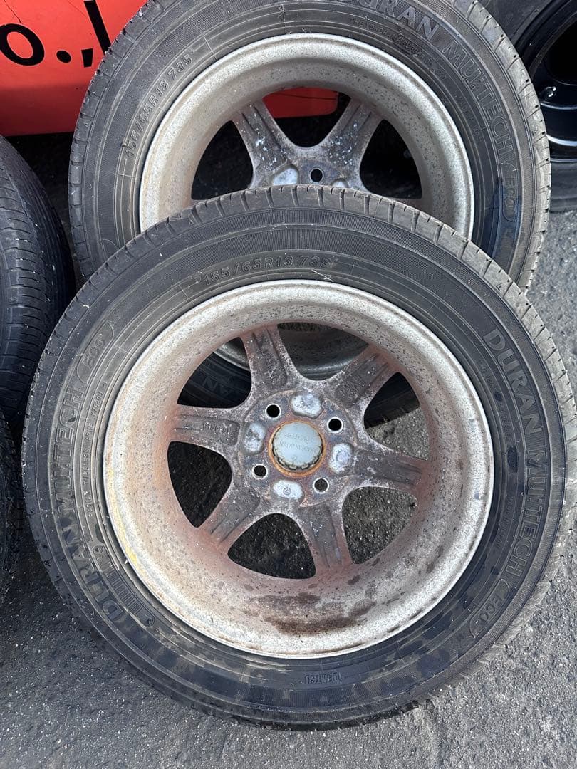 スバル　純正　アルミ　ホイールタイヤ　4本　セット　155/65R13