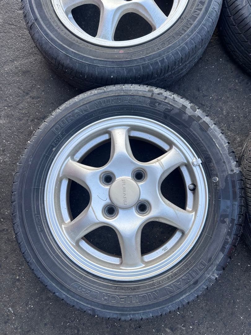 スバル　純正　アルミ　ホイールタイヤ　4本　セット　155/65R13