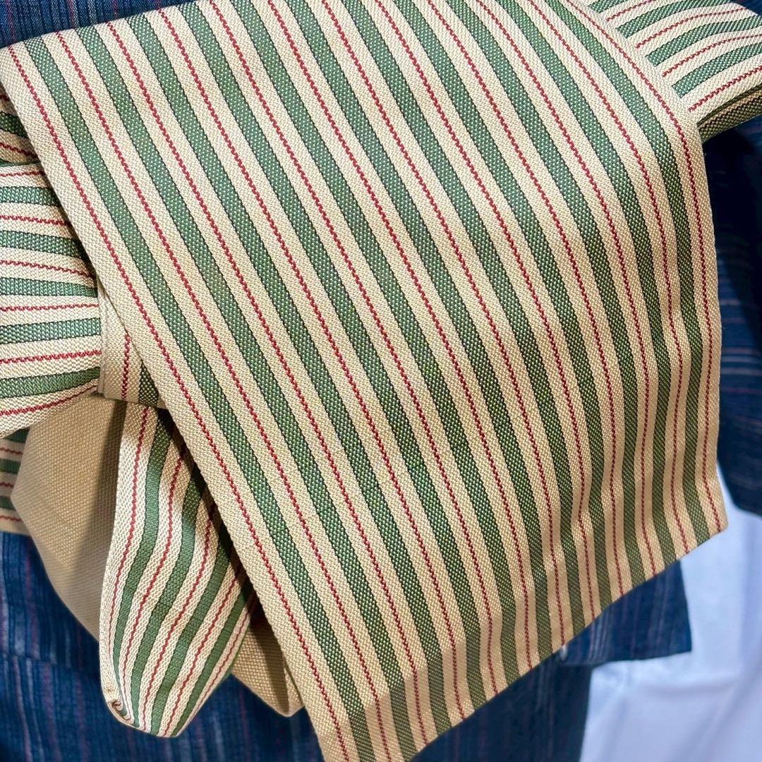 正絹　紬　十日町紬風　小紋　フルセット　着物専門店扱い　まるやま　フ9988