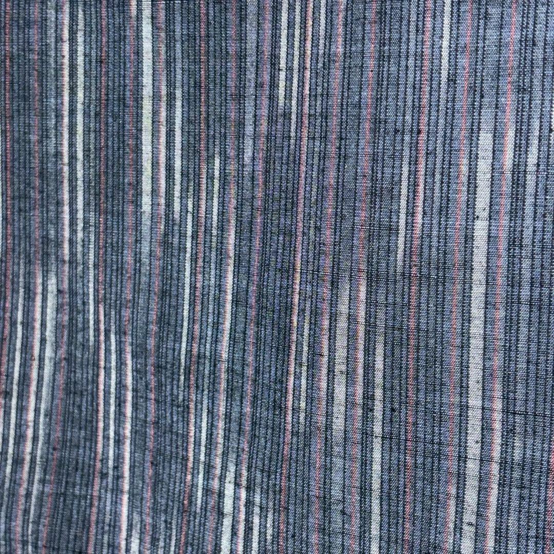 正絹　紬　十日町紬風　小紋　フルセット　着物専門店扱い　まるやま　フ9988