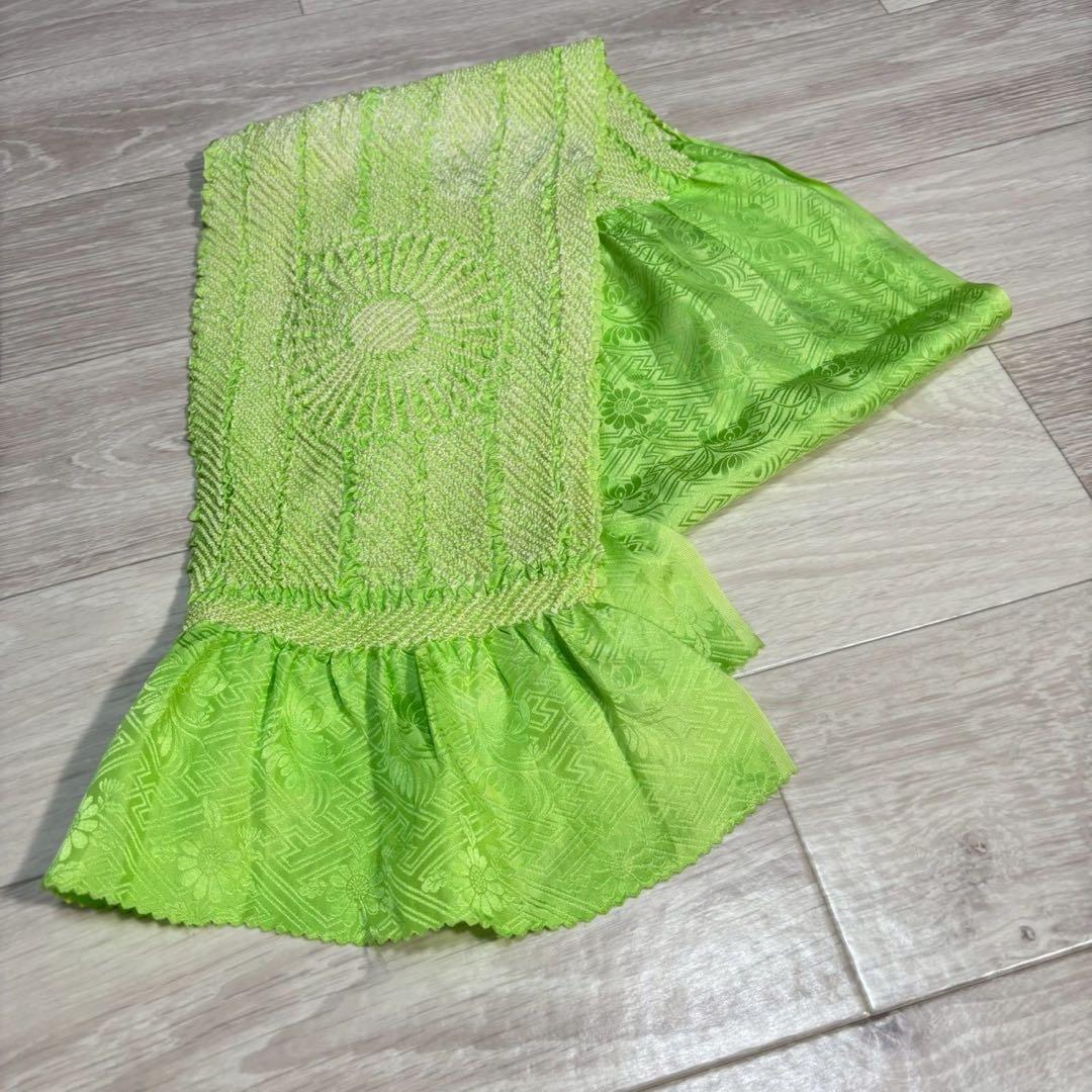 正絹　紬　十日町紬風　小紋　フルセット　着物専門店扱い　まるやま　フ9988