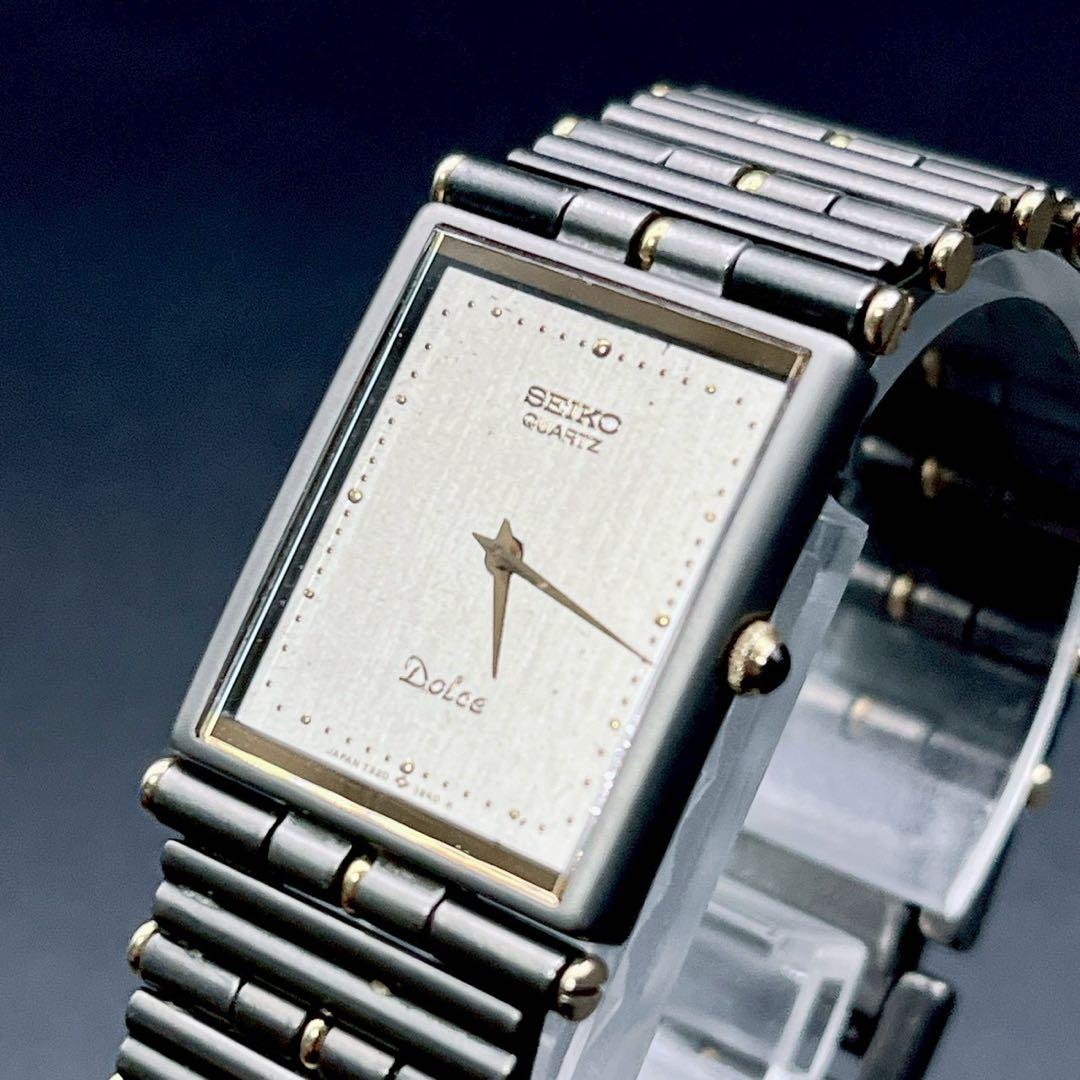 時計 SEIKO DOLCE vintage Watch gray TITAN