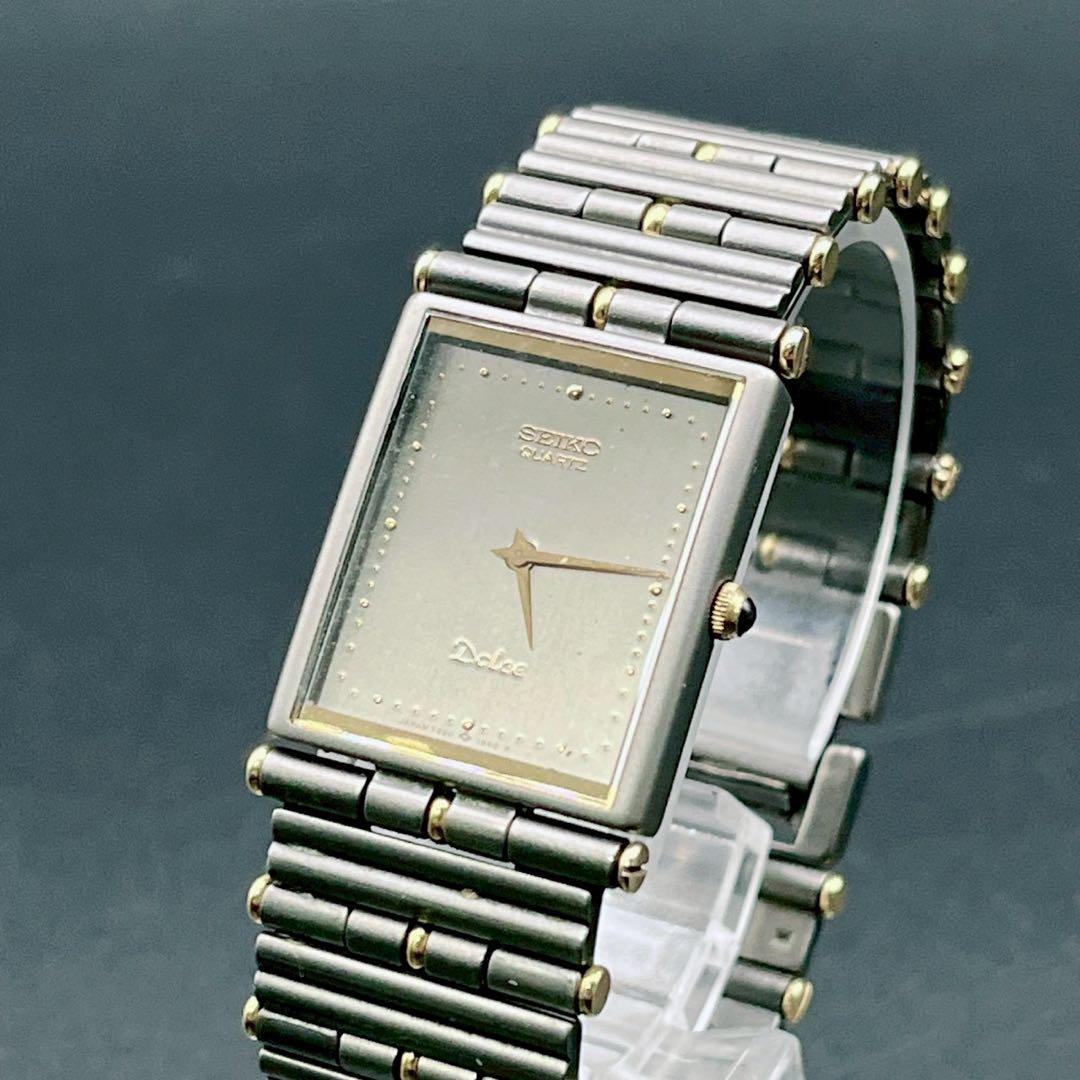 時計 SEIKO DOLCE vintage Watch gray TITAN