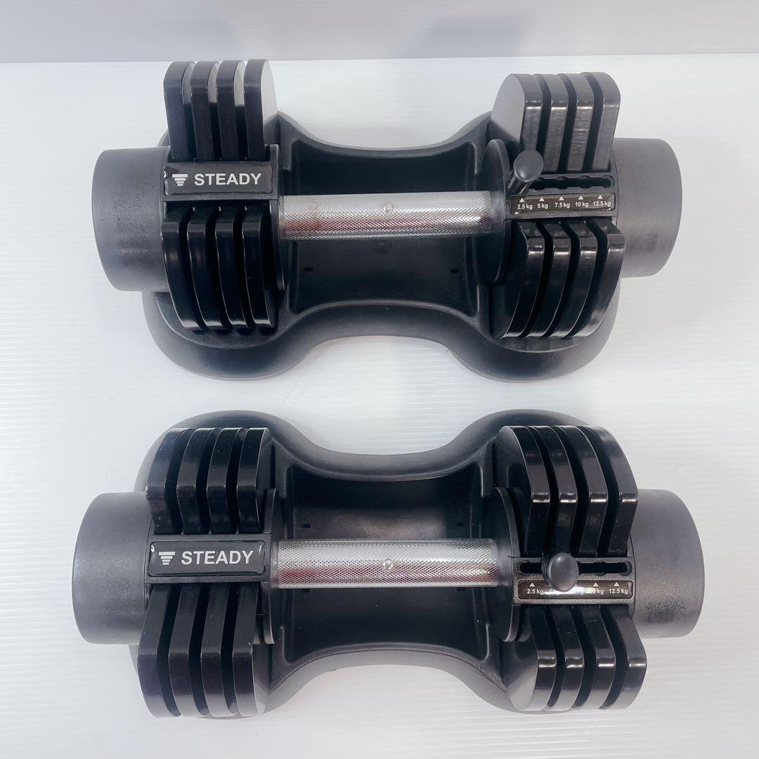 STEADY 可変式ダンベル 12.5kg 2個セット