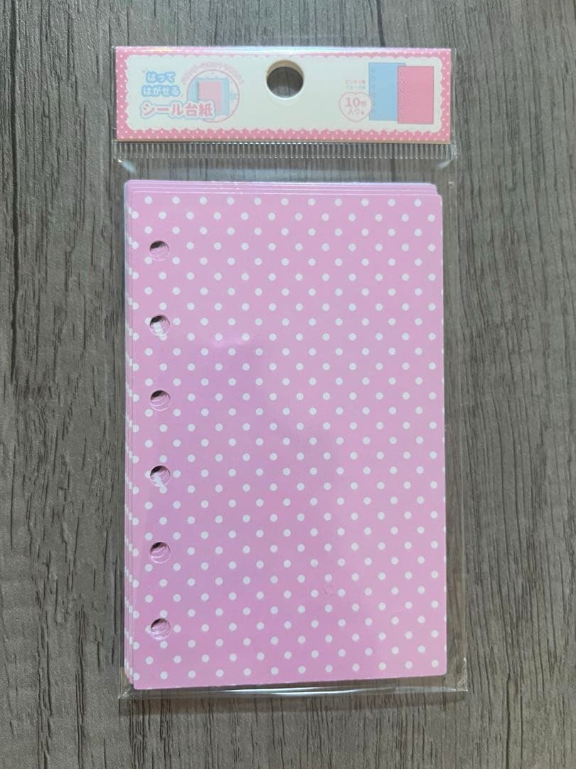 平成レトロ　メリング デニムシール帳　クローバー シール台紙　ドット　２点セット