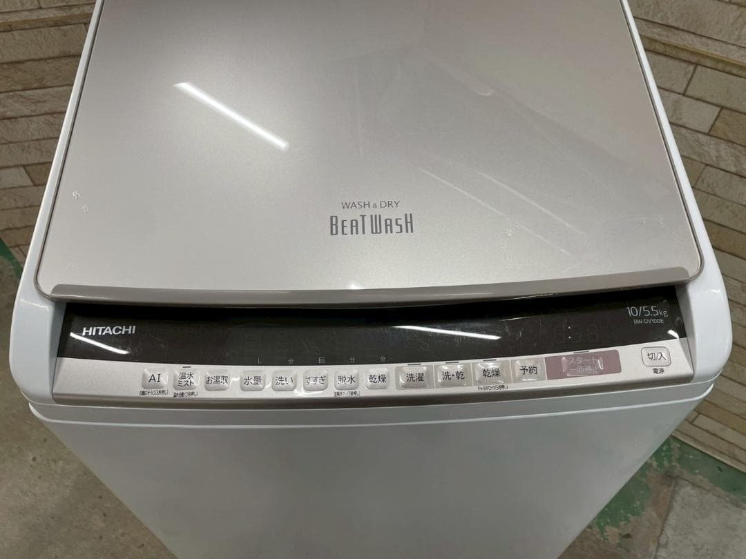 大阪送料無料★3か月保障★日立★2019年★BW-DV100E★S-358
