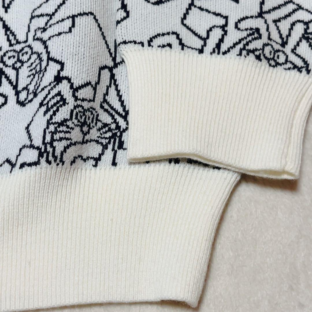 極美品　2023年　ジャックバニー　ドラえもん　コラボ　総柄　ニット　セーター