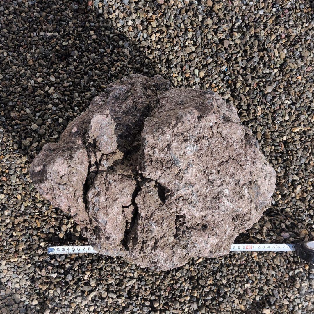 赤　富士　溶岩石　39.2キロ　庭石　石 鑑賞石　石材　庭　坪庭　ガーデニング