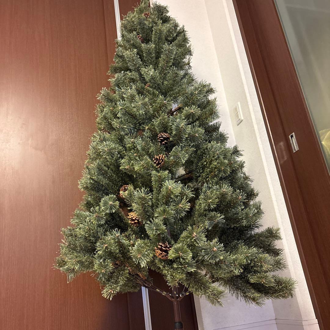 Alsace クリスマスツリー 180cm 松ぼっくり付き