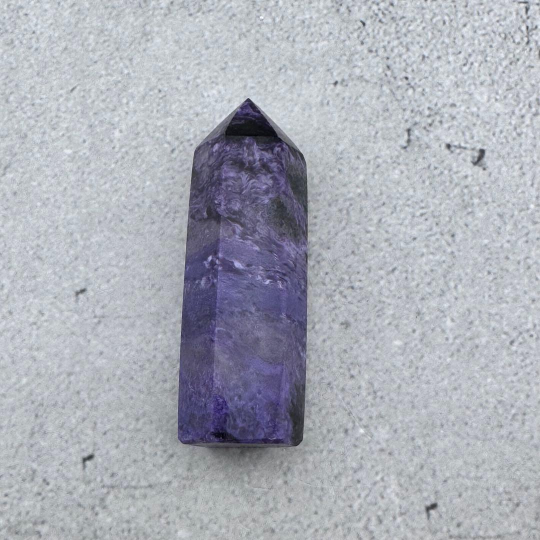 G-141チャロアイト ポイント 希少原石 高品質紫の模様が美しい 天然石