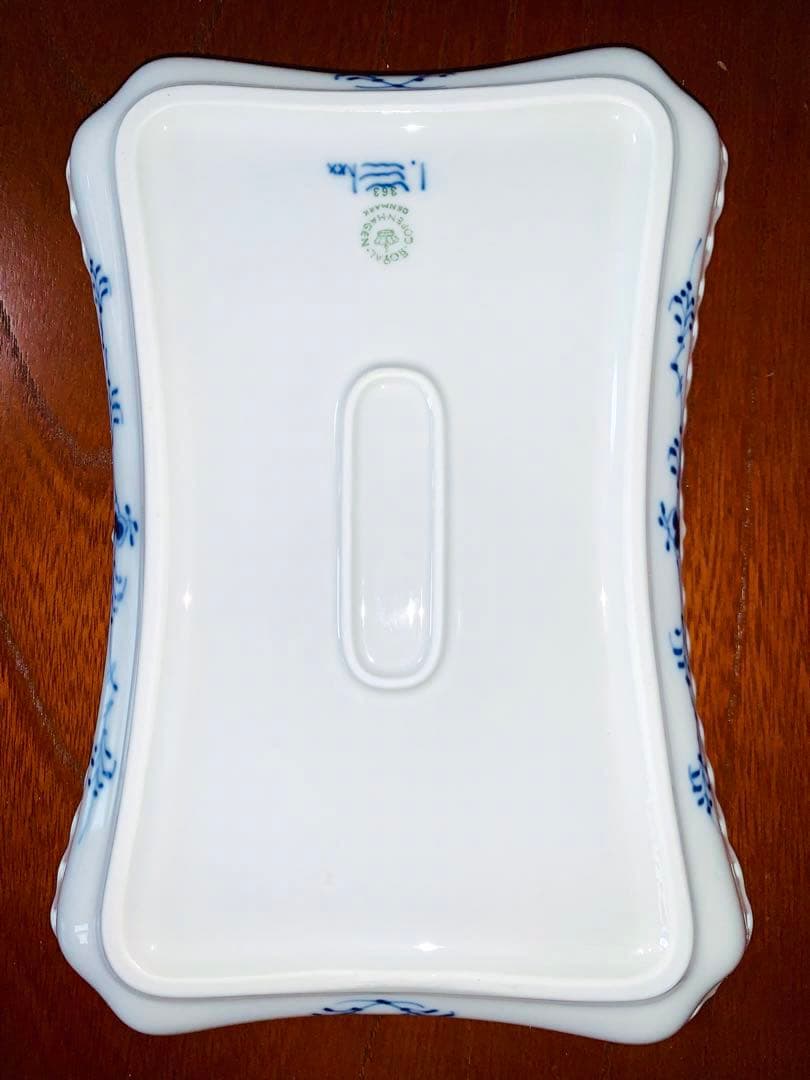 未使用品 廃盤品 ロイヤルコペンハーゲン フルレース スクエアプレート トレイ