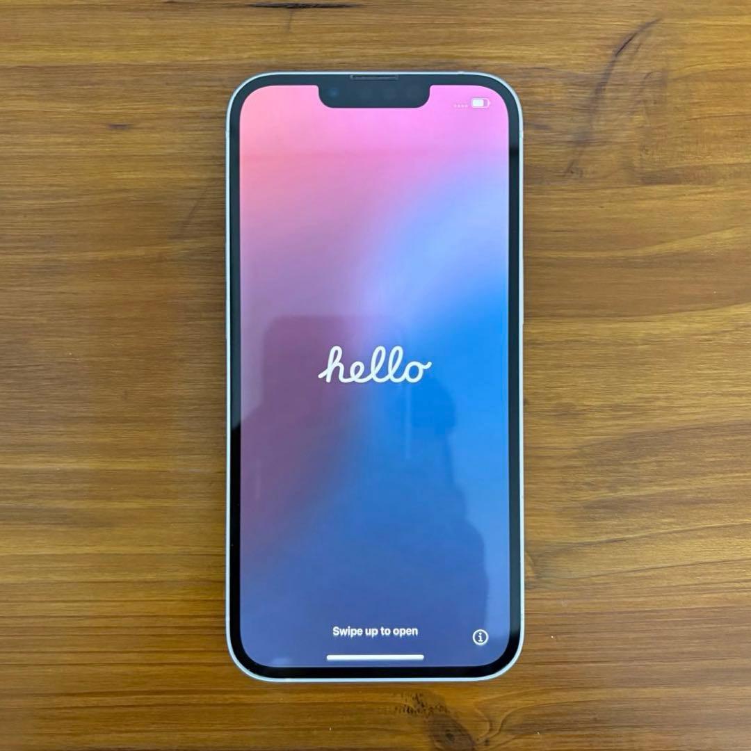 美品 iPhone13 128GB SIMフリー スターライト ケーブル付き
