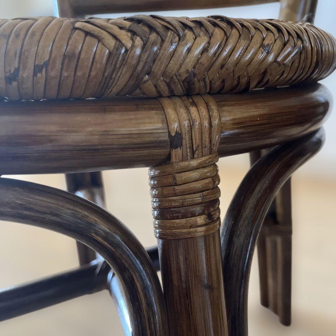 美品⭐︎ラタンチェア 籐 曲木 2脚 可愛いです