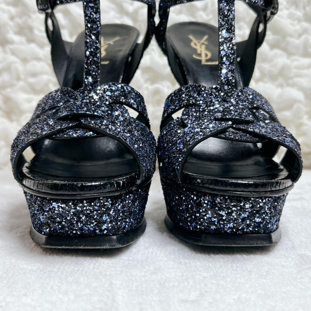 希少✨️ サンローラン サンダル トリビュート ラメ グリッター スパンコール