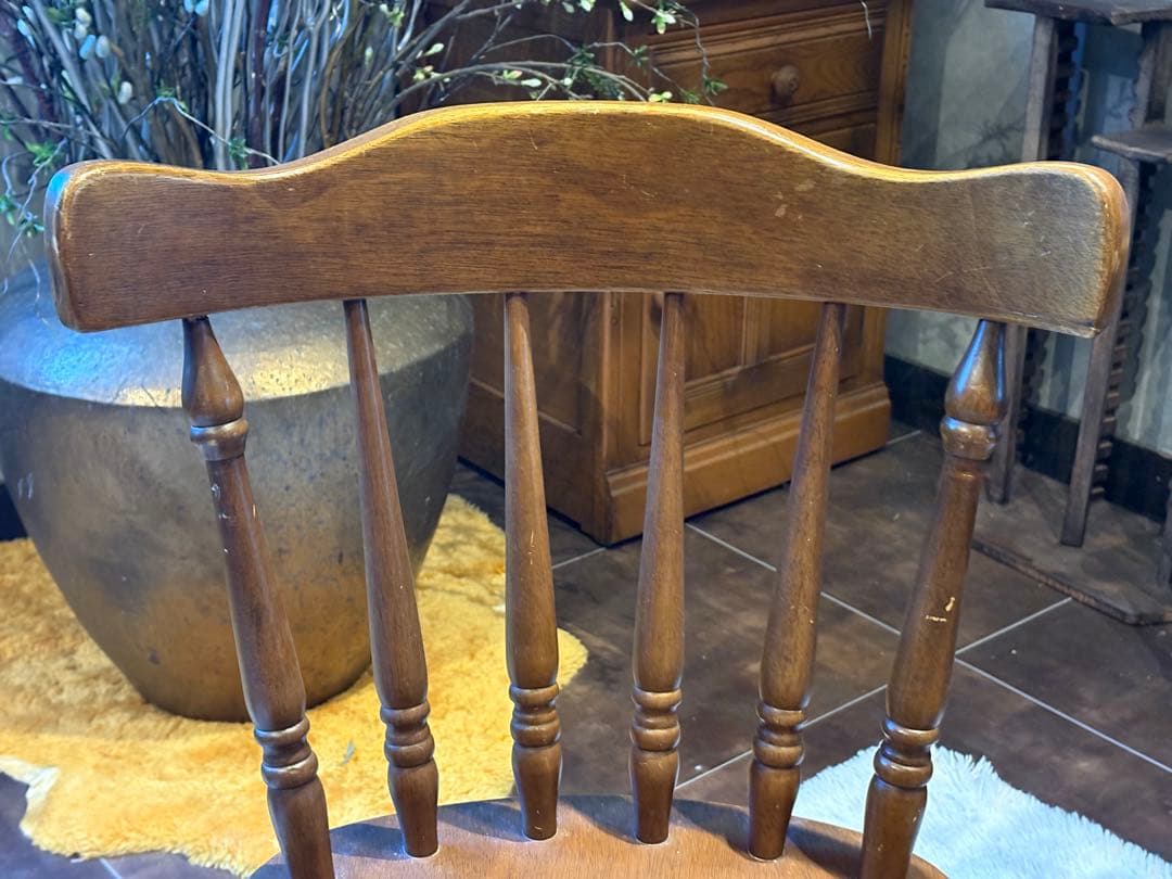 ウィンザーチェア スポークチェア リビングチェア アンティーク ビンテージ nZ