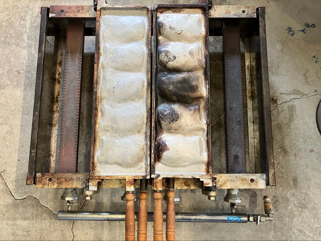 LPガス たい焼き器 5匹×2連 鯛焼き器/厨房機器/業務用