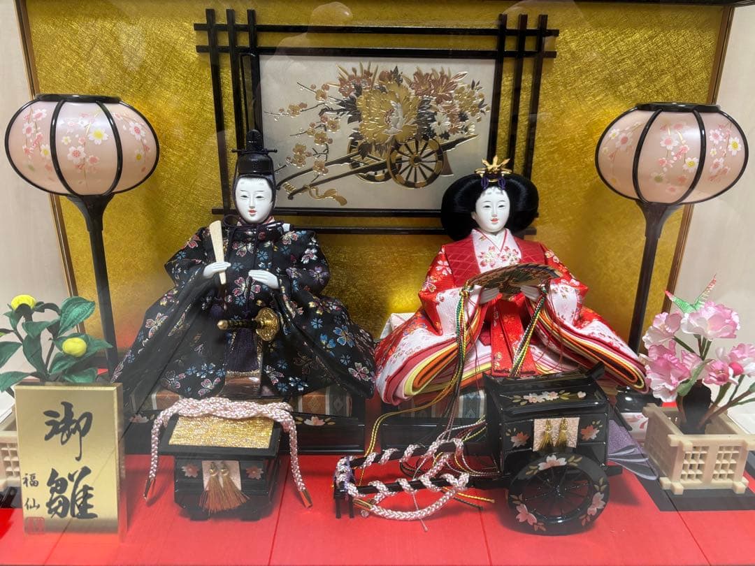 雛人形 ガラスケース付き