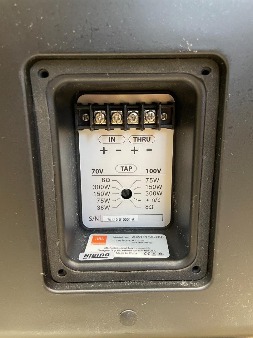 JBL AWC159-BK 全天候型同軸スピーカー ヒビノ正規品 動作確認済