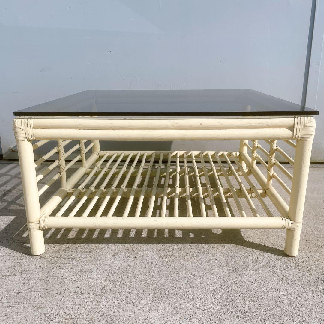 【良品】カサブランカ CADENZA カデンザ センターテーブル 高級 ラタン