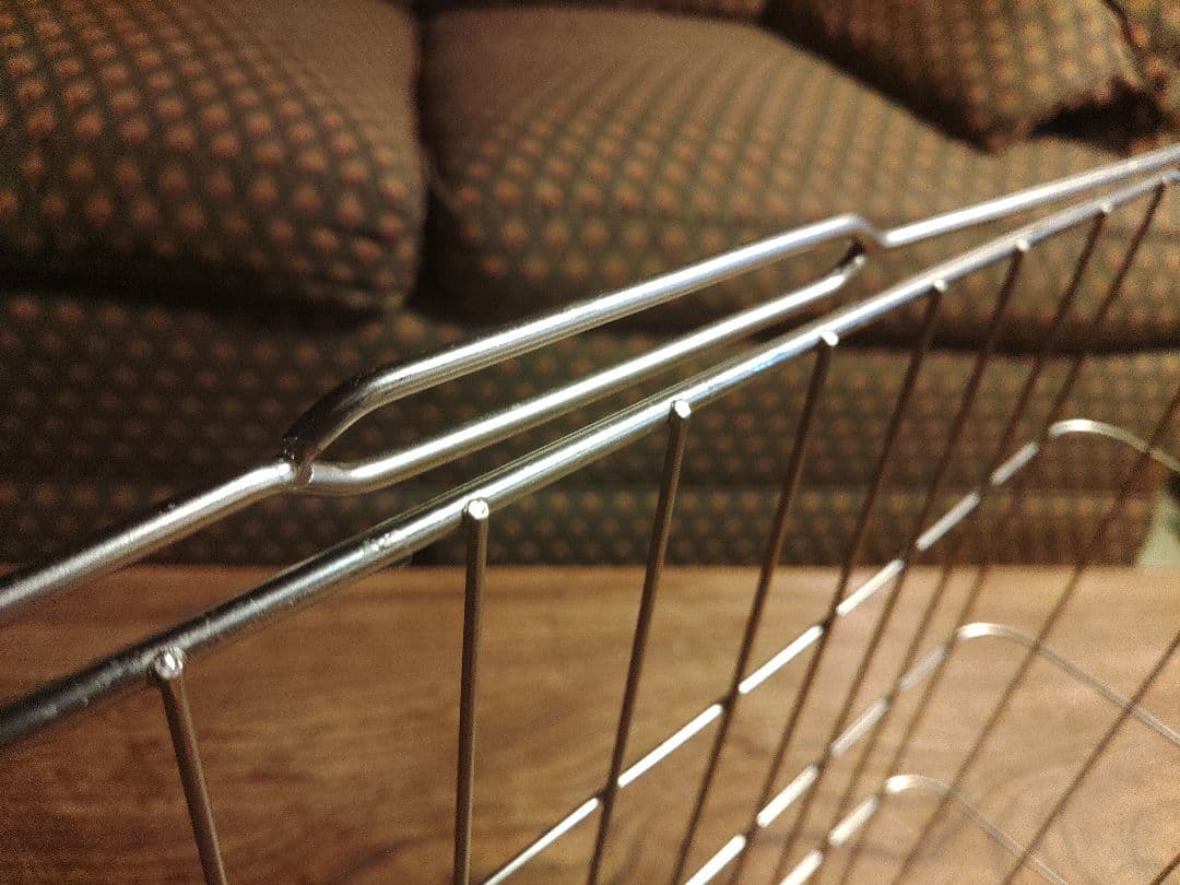 希少　かご　バスケット　買い物　スチール　インダストリアル　手さげ