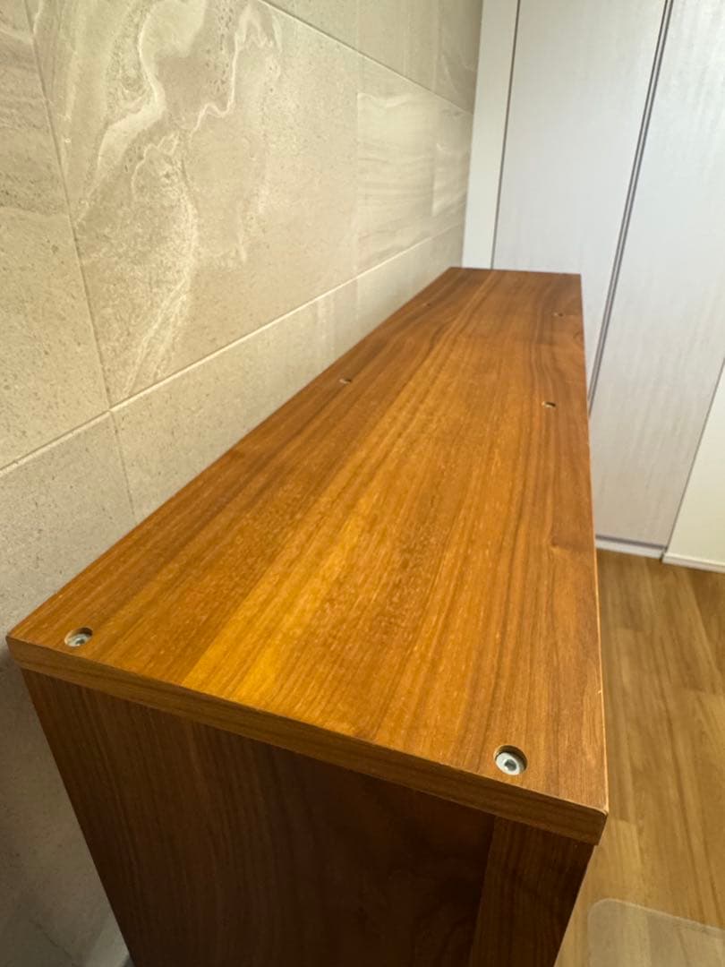 無印良品　スタッキングシェルフセット・３段×３列・ウォールナット材