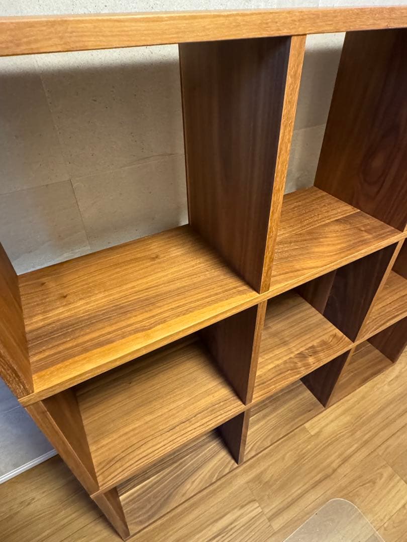 無印良品　スタッキングシェルフセット・３段×３列・ウォールナット材