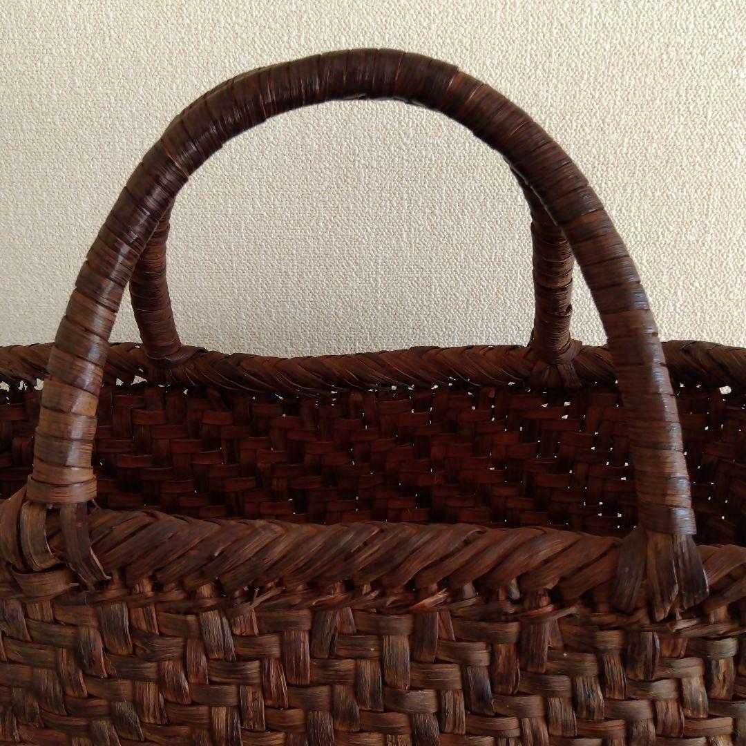 国産　山葡萄　籠バック　大きめ　長野