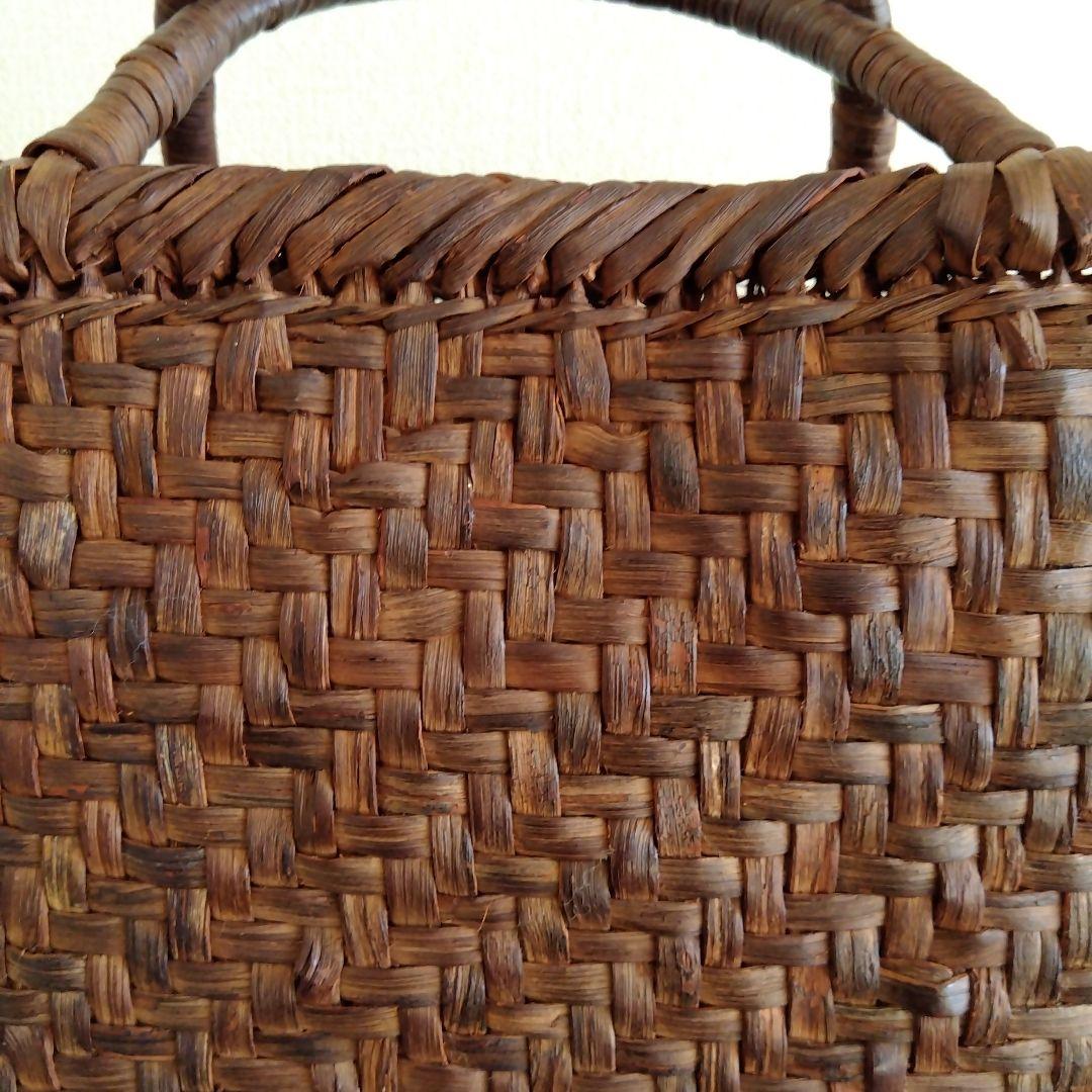 国産　山葡萄　籠バック　大きめ　長野