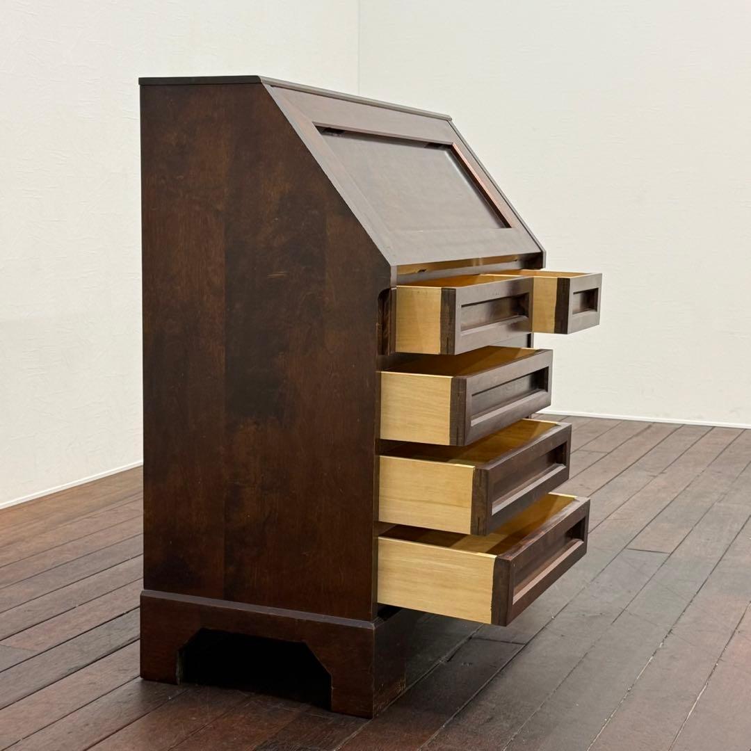 H110K39 北海道民芸家具 ライティングビューロー