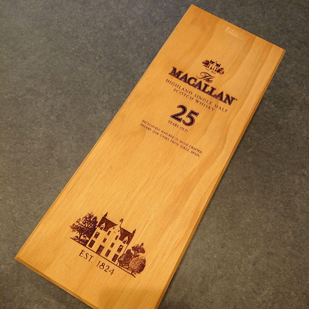 マッカラン25 空箱 空瓶 ウイスキー 700ml