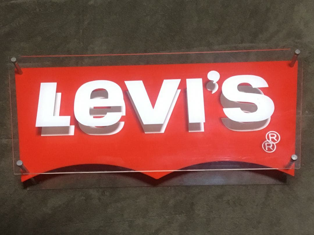 【貴重】Levi's リーバイス　店舗用　ディスプレイ看板　非売品　８０’s〜