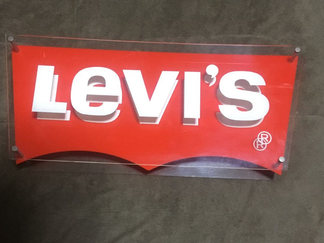 【貴重】Levi's リーバイス　店舗用　ディスプレイ看板　非売品　８０’s〜