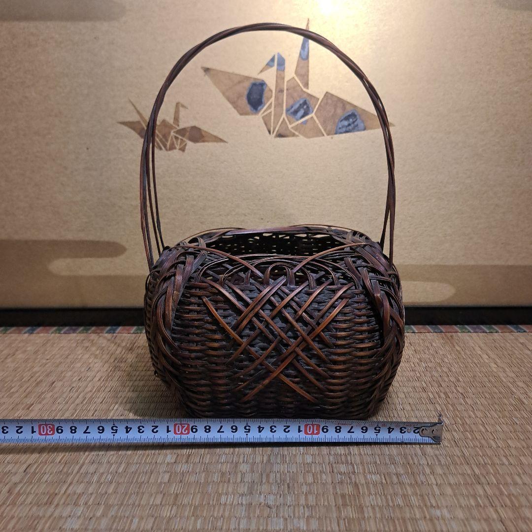 花篭 花入 　茶道具　 華道具　竹籠 花籠 花籃　　　 B3
