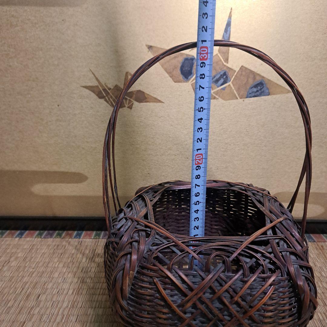 花篭 花入 　茶道具　 華道具　竹籠 花籠 花籃　　　 B3