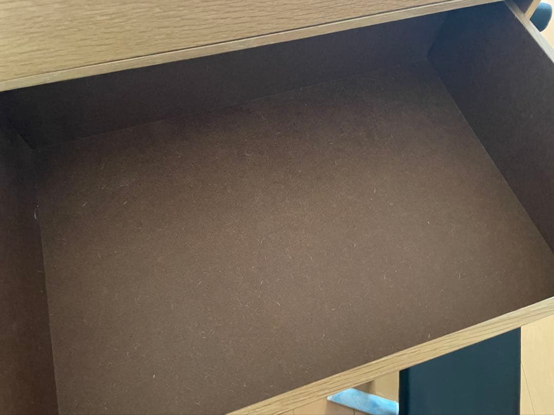 無印良品　木製収納ケース　引出し式　2段　ワイド　ナチュラル　オーク材④