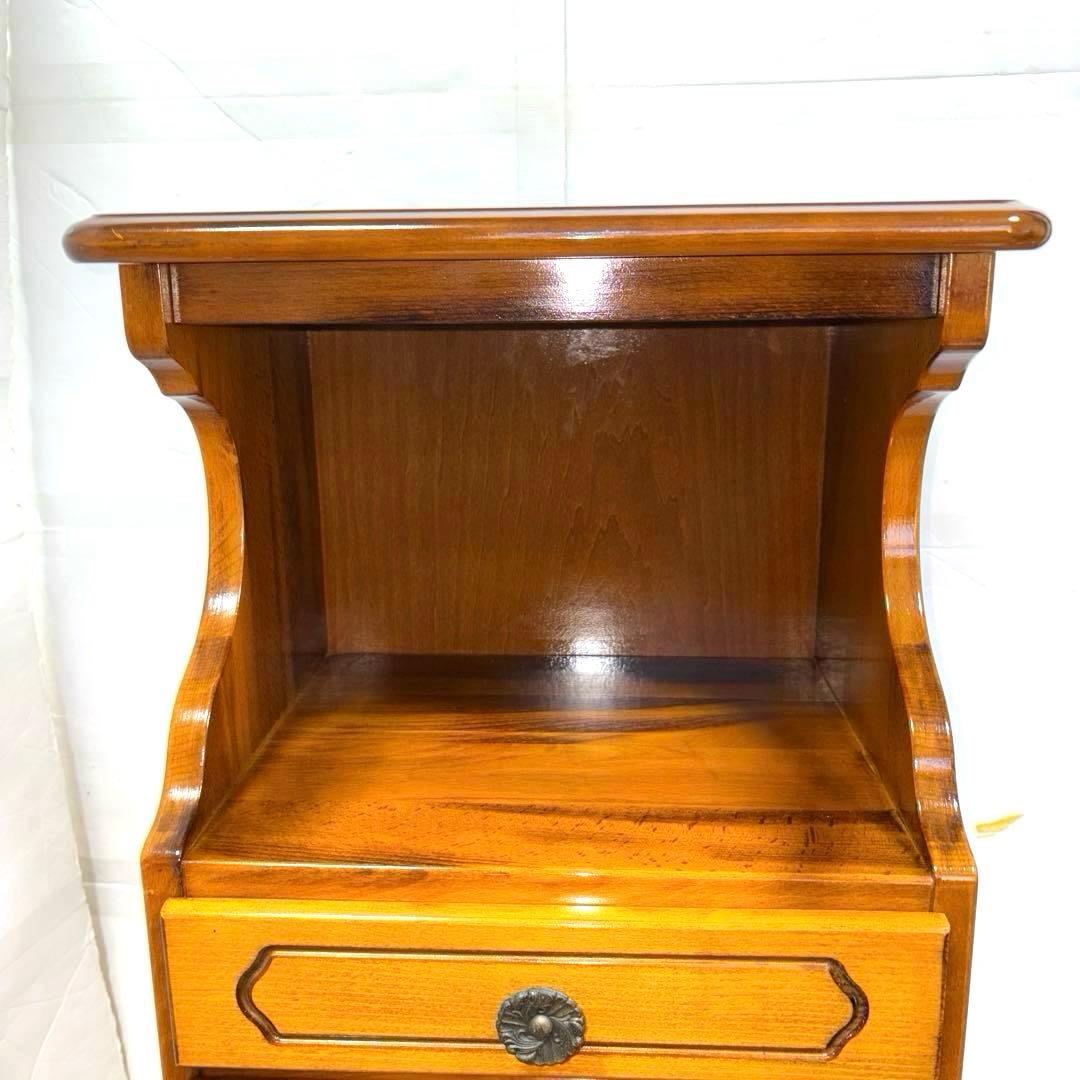 カリモク コロニアル ヴィンテージ 電話台 花台 飾台 オブジェ台