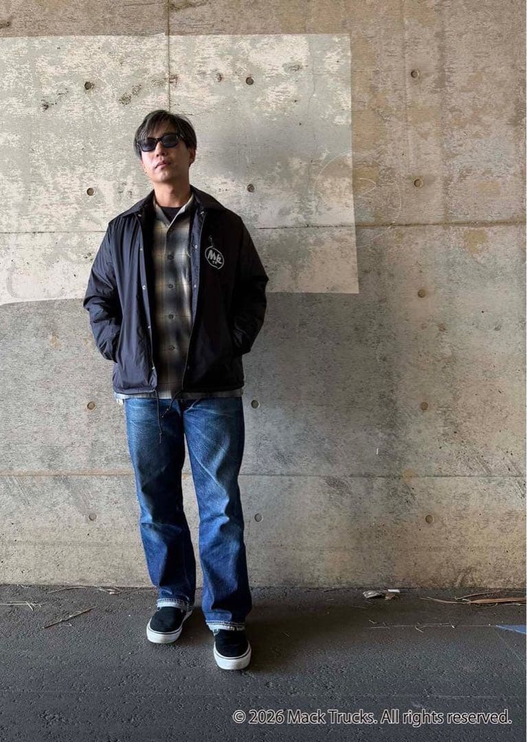 Mack trucks ブラックコーチジャケット　マックトラック　FJ