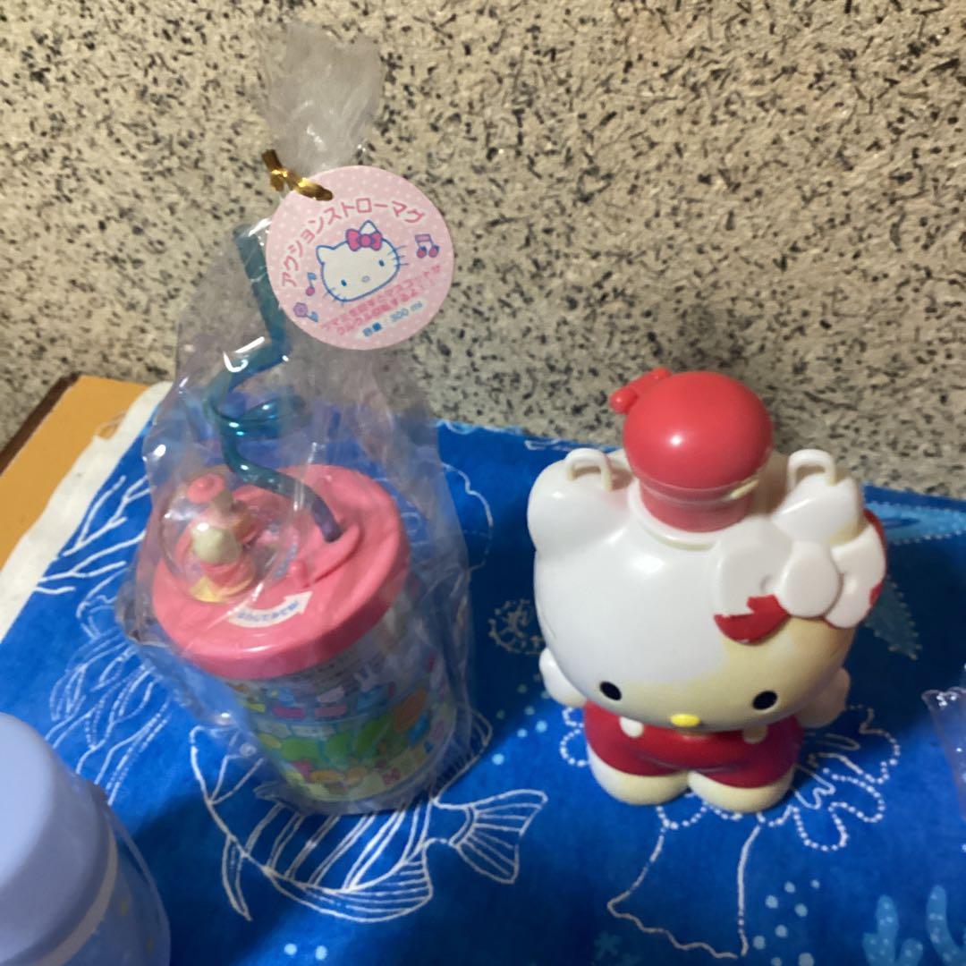 3725ハローキティ弁当箱&水筒&水筒カバーセット