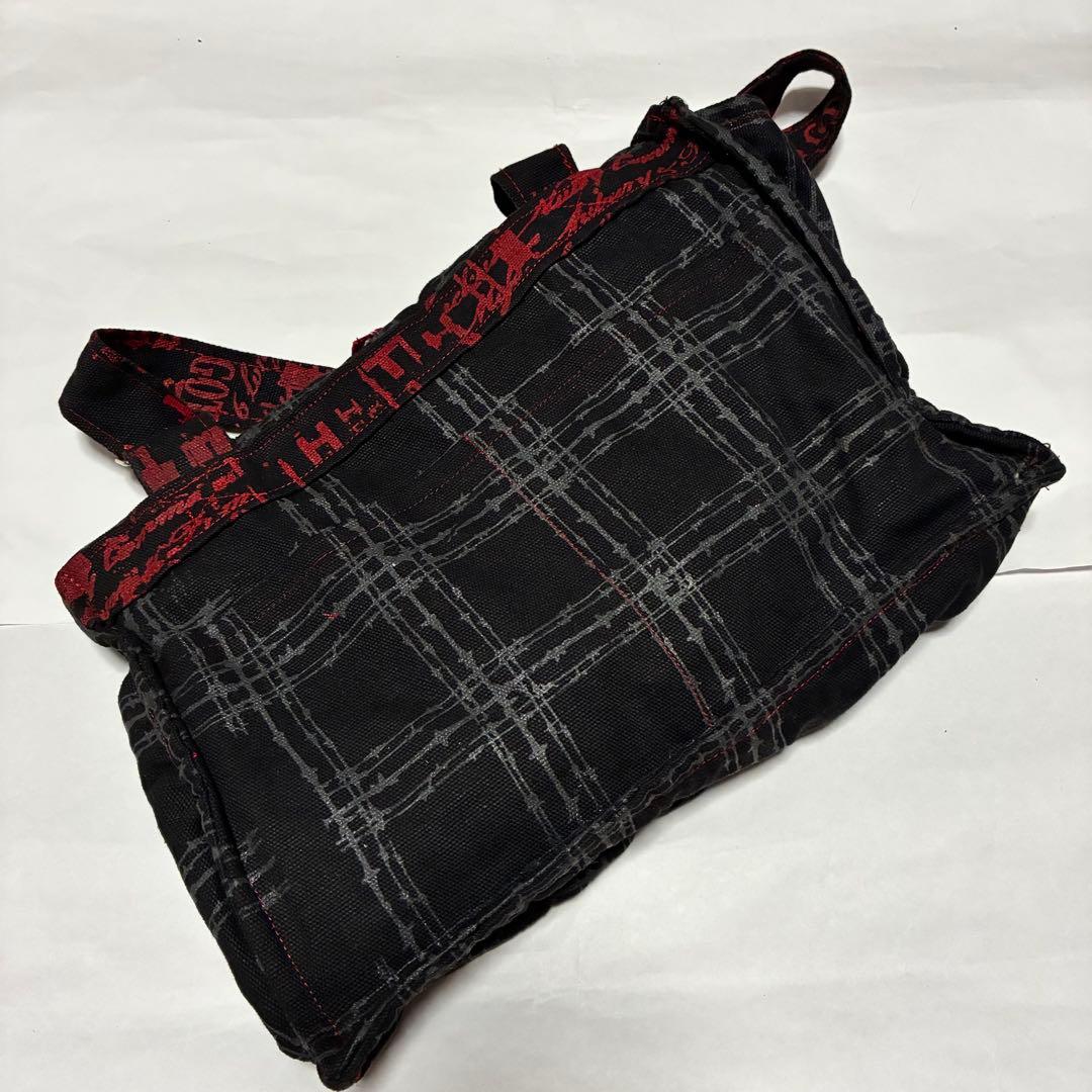 専用h.NAOTO パンク　ロック　ショルダーバッグ　赤　黒　レッド　ブラ