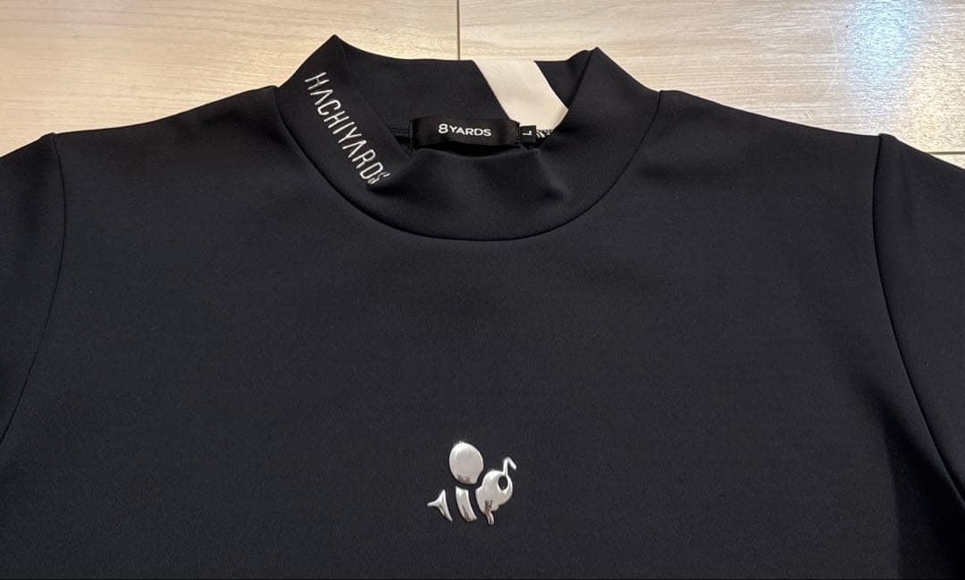 ハチヤーズ　レディース　ダンボールニット　モックネック　トップス　ウェア　L 黒