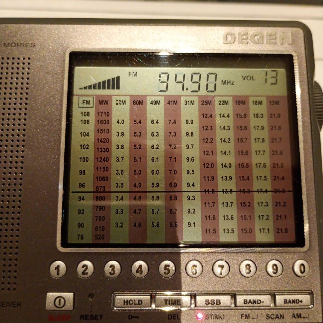 DEGEN 高感度BCLラジオ DE1103 動作品。 ブックサイズです