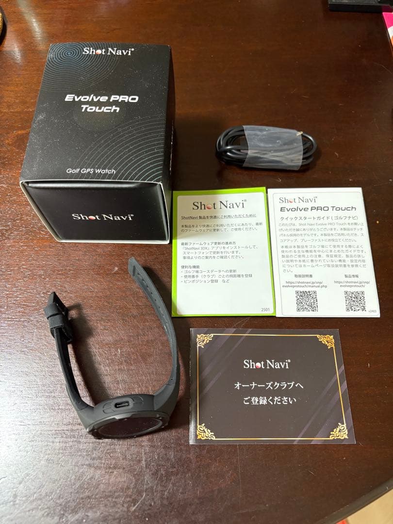 Shot Navi Evolve PRO Touch GPS ウォッチ　黒