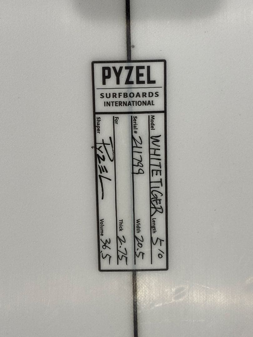 PYZEL White Tiger 5.10 パイゼル ホワイトタイガー