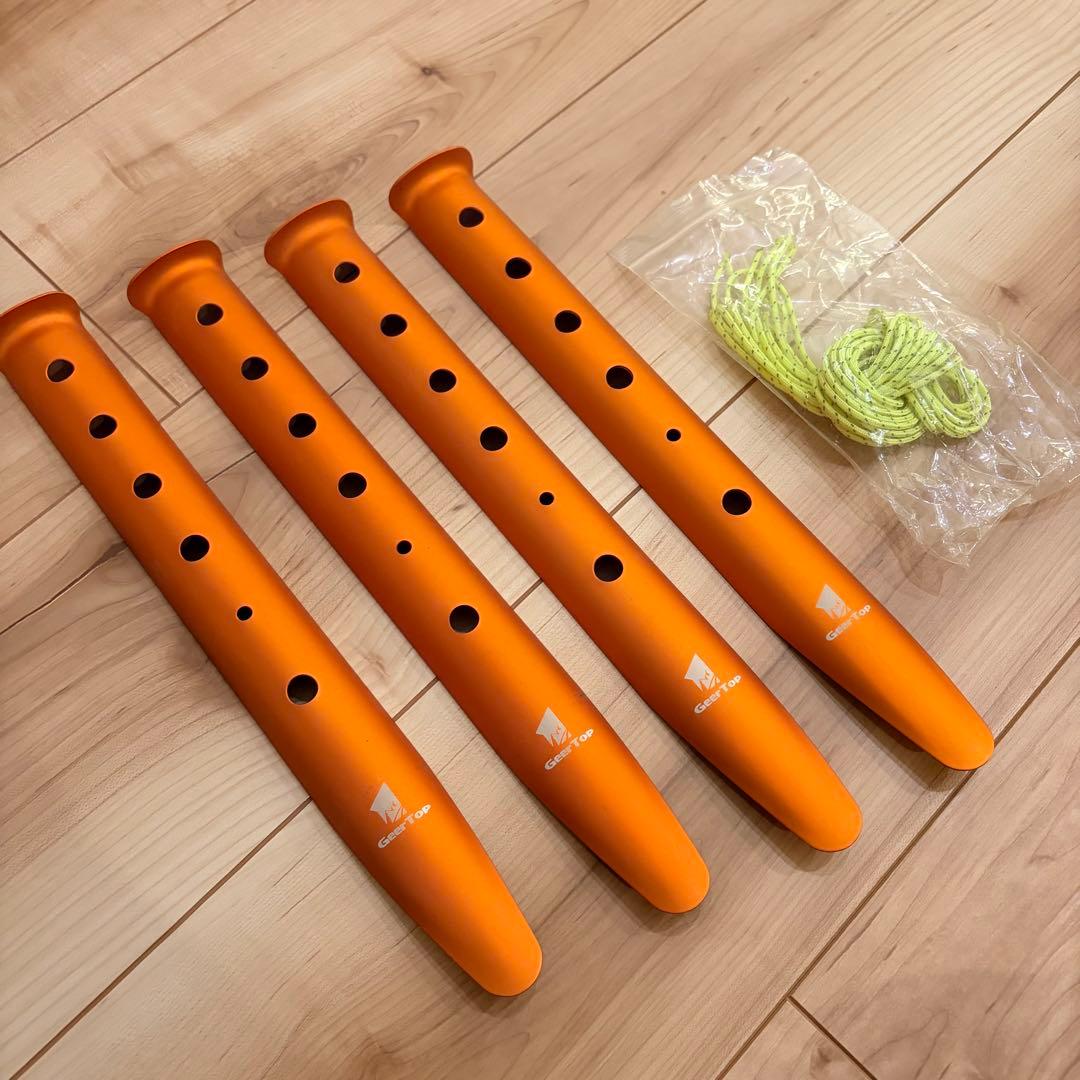 【メンテ済】モンベル ステラリッジ4型 スリーブ式＋チタン＆雪用ペグ付