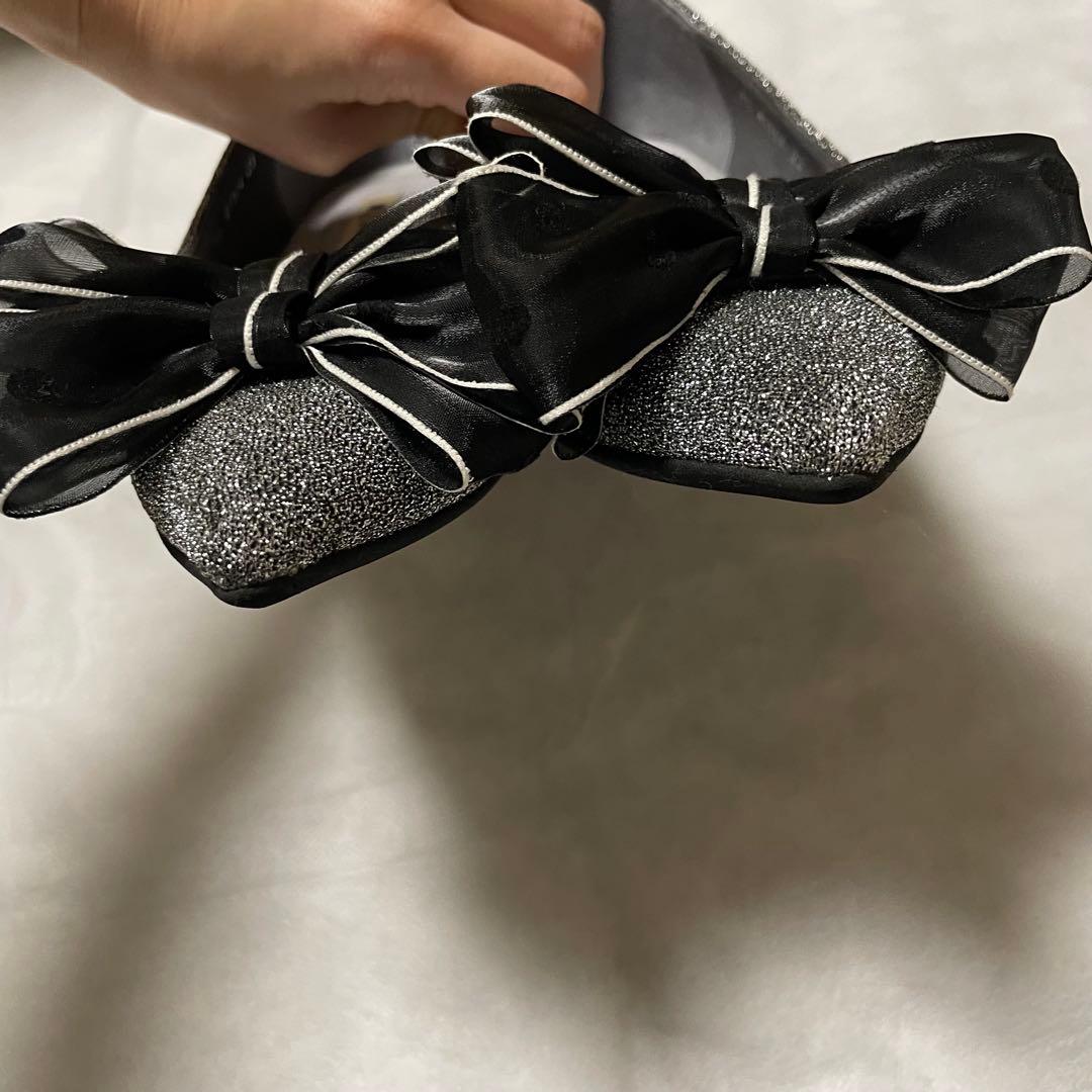 【お値下げ】【美品】♡DIANA♡シアーリボンフラットシューズ