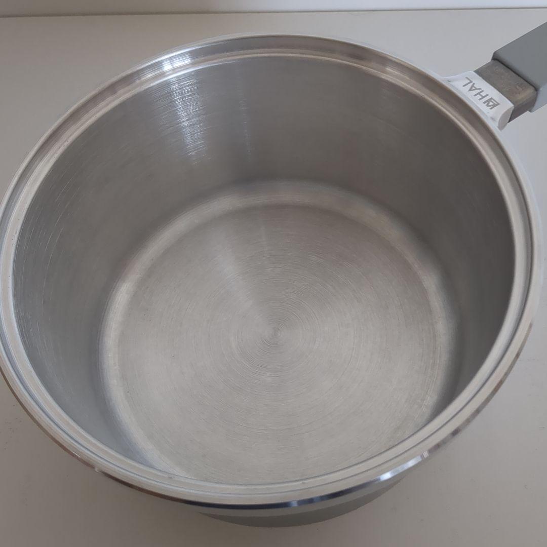 HAL 無水鍋 片手鍋　16.5cm　蓋付き　IH対応　ご飯鍋　 アルミ製