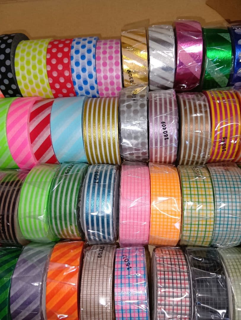 mt　マステ　詰め合わせ　カラバリ　方眼　ストライプ　ドット　ボーダー