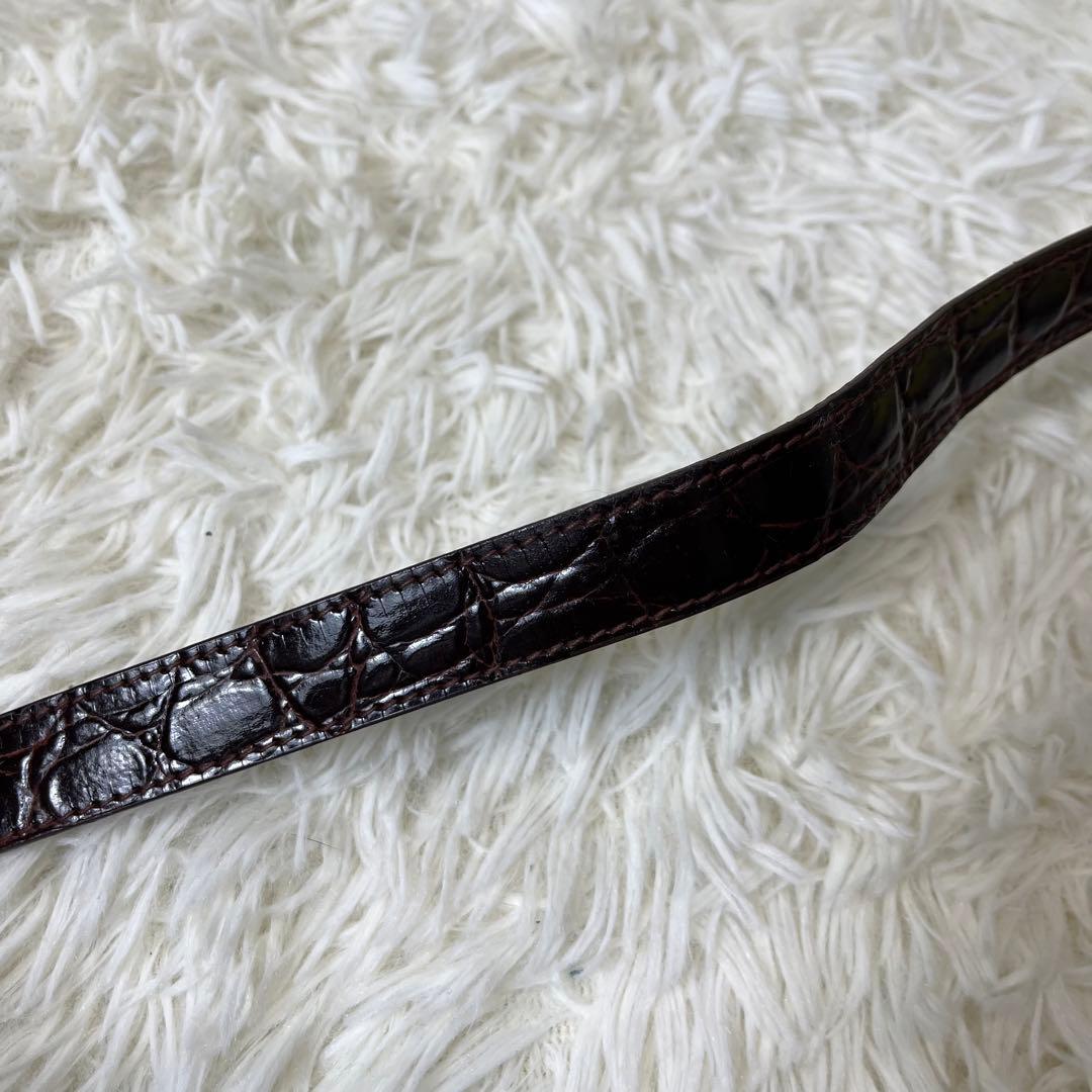 超希少✨ プラダ ウエストポーチ ボディバッグ 三角プレート クロコ ナイロン